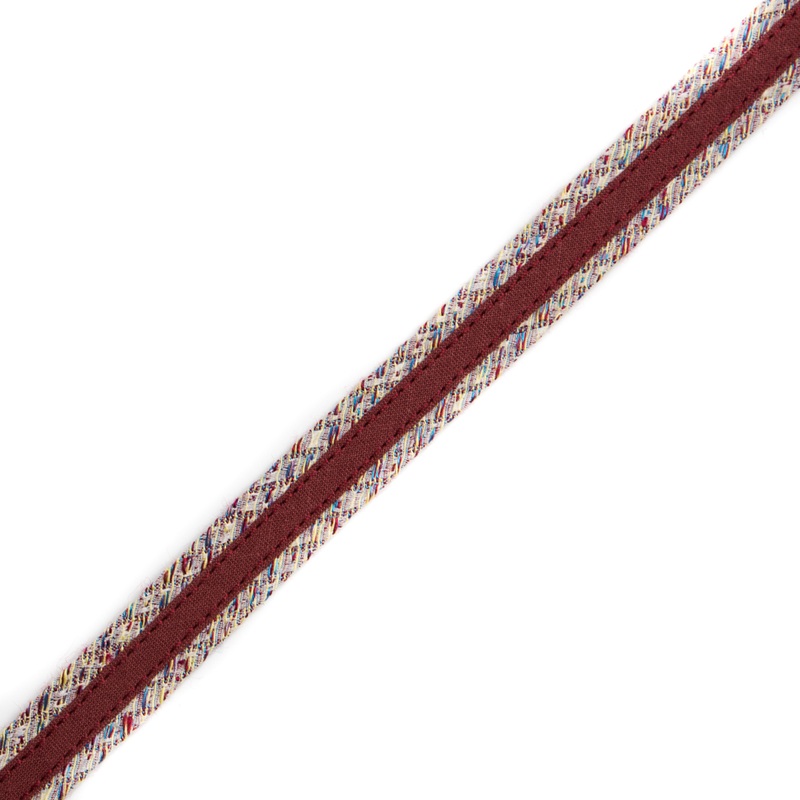 Italian Red Woven Fabric Trim – 0.625″