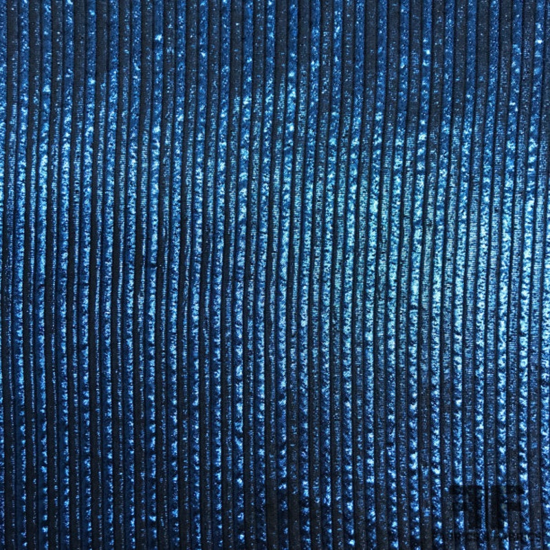 Striped Lam – Blue/Navy Fabric by the Yard