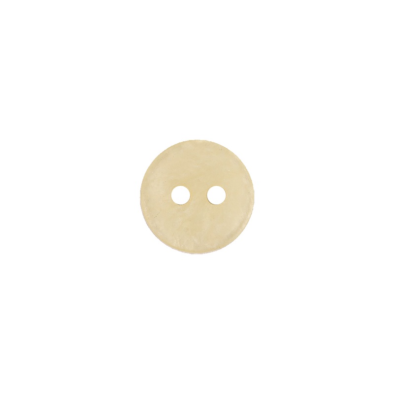 Beige and Yellow Iridescent 2-Hole Plastic Saucer Button – 17L/10.5mm