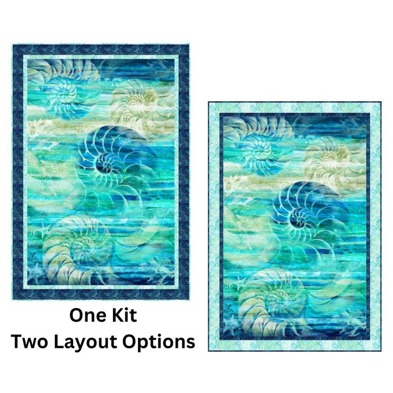 CLEARANCE – Vitamin Sea – Panel Kit – Approx. 34″ x 49″ Includes Pattern & Binding
