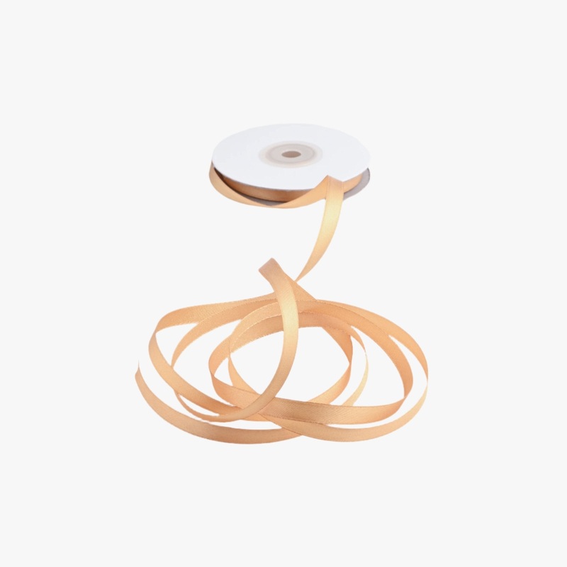 Satin Ribbon 10mm Old Gold #82 Per Meter