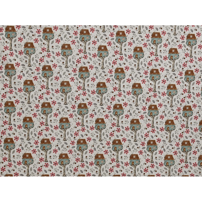 240cm Printed Cotton Curtaining CU1539-42 CU1539-42