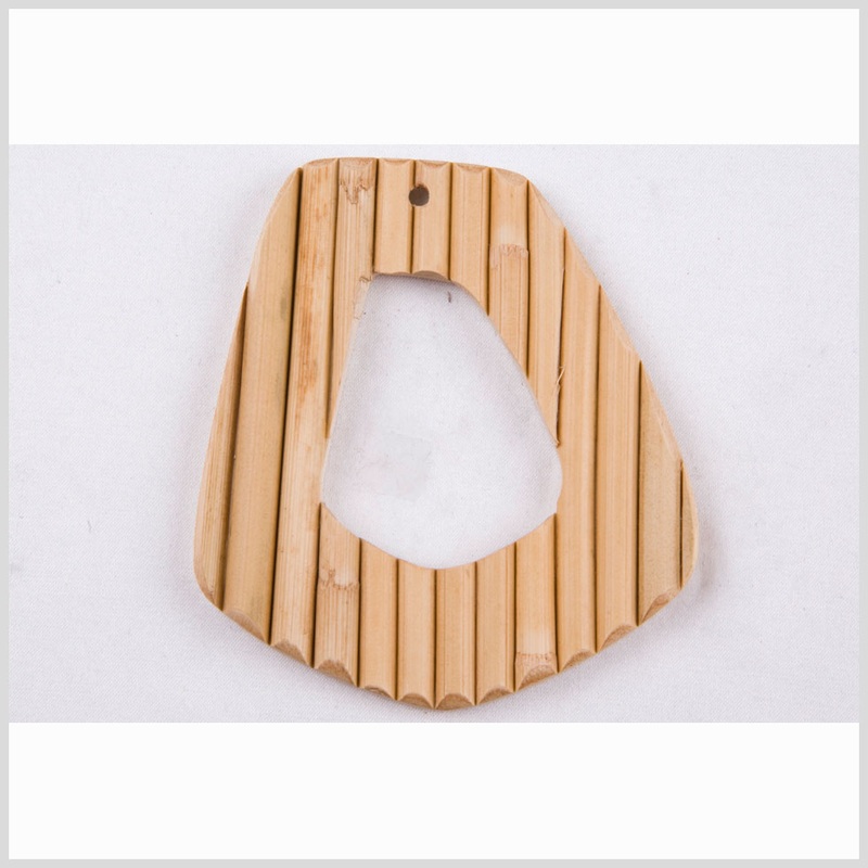 68mm x 78mm x 79mm Natural Wood Pendant