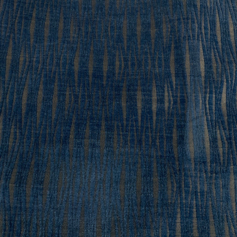 HBF Woodblock Lacquer Indigo Blue Upholstery Fabric Order Product