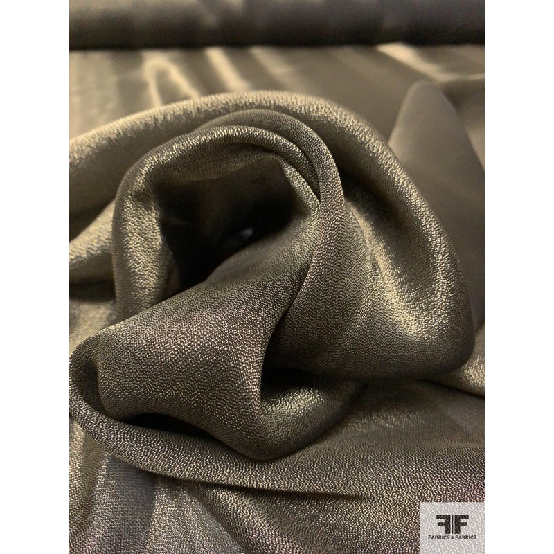 Luxurious Soft Lam – Gold / Black Fabric by the Yard