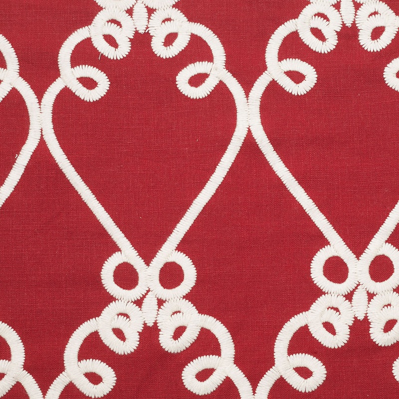 Poppy Classical Rayon-Linen Embroidered Woven