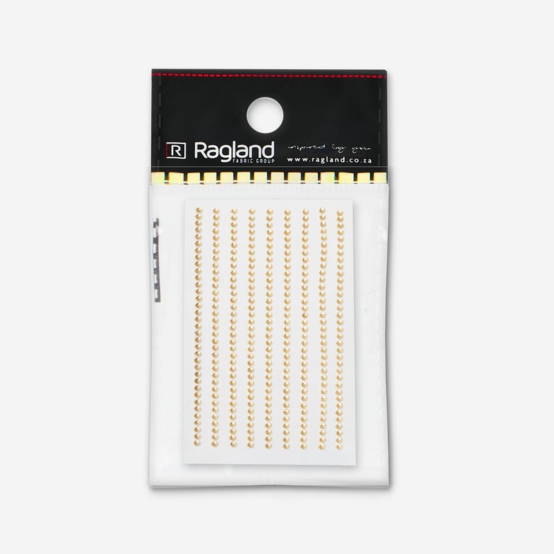 Stick On Rhinestones Gold Sml TBD