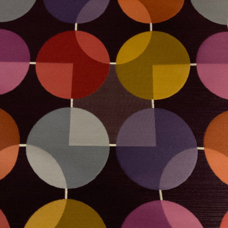Arc-Com Compass Merlot Geometric Design Upholstery Fabric Order Product