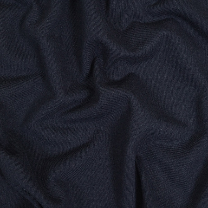 Cotton Fleece Backed Jersey – Navy – Leida Collection