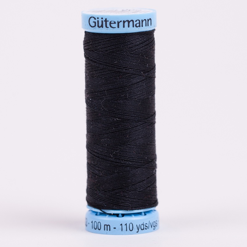 Gutermann Silk Thread 100m – 000 Black