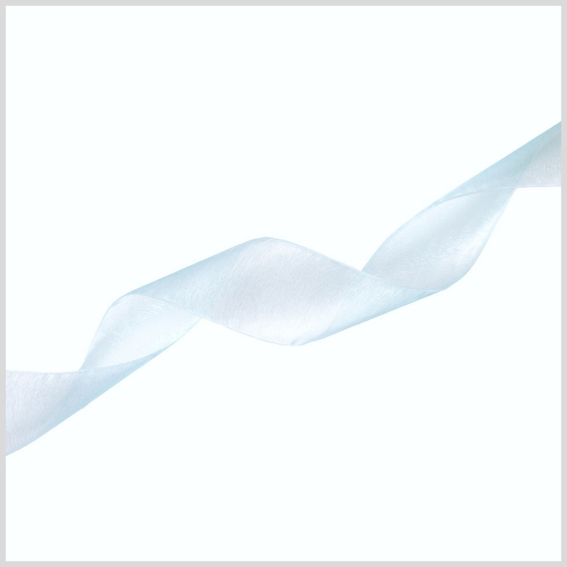 1/4″ Light Blue Organza Ribbon