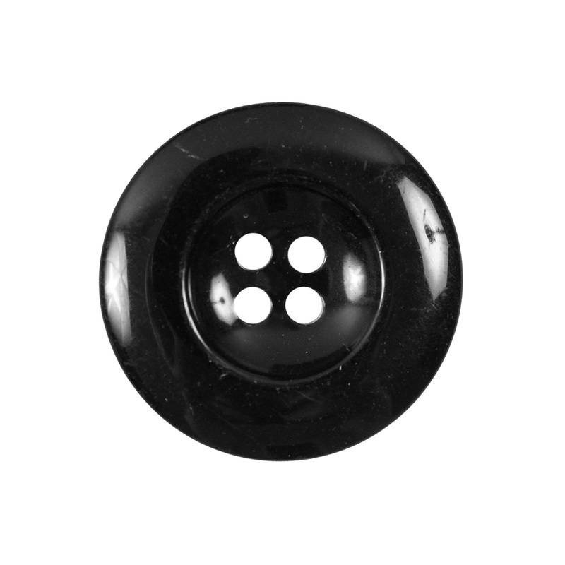 Black 4-Hole Plastic Button – 40L/25.5mm