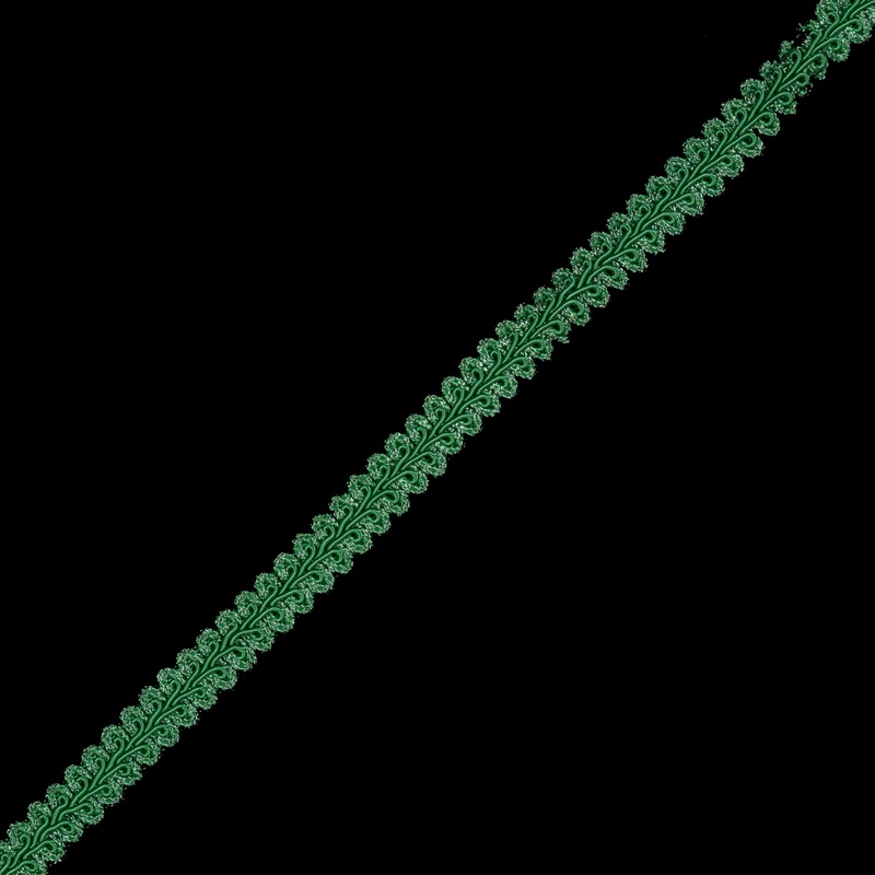 Kelly Green Braided Flat Cord – 0.625″