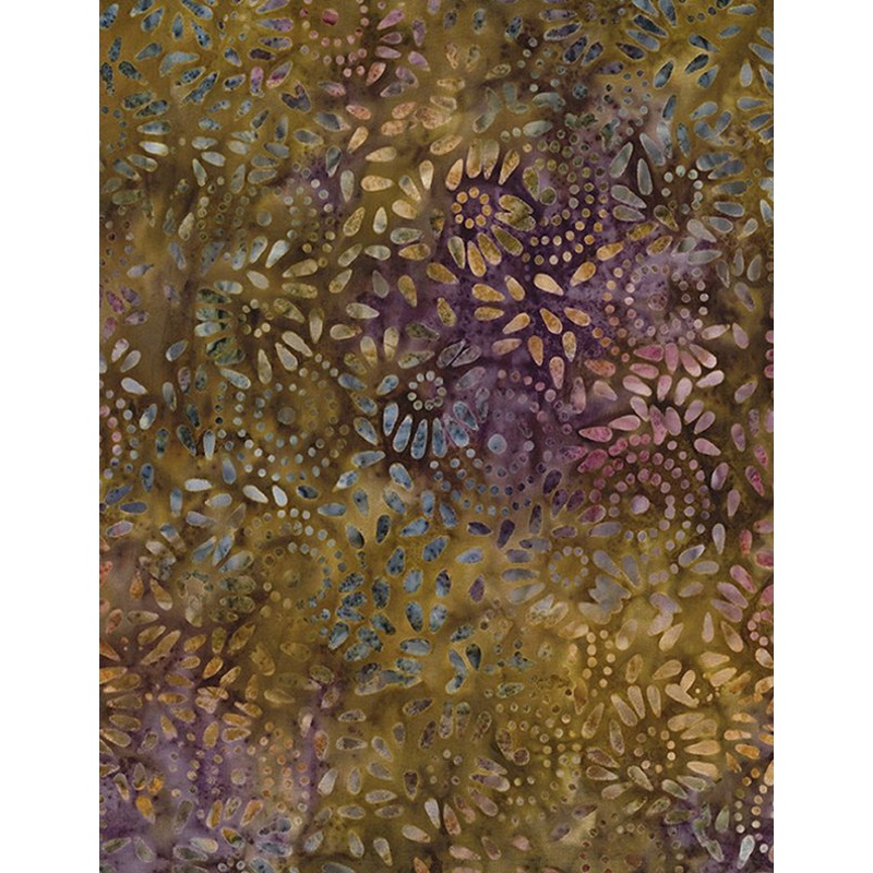 Plum Bouquet Batiks 1400-22296-247 Dark Brown