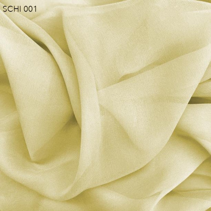 Silk Chiffon – Pineapple Cream Fabric by the Yard