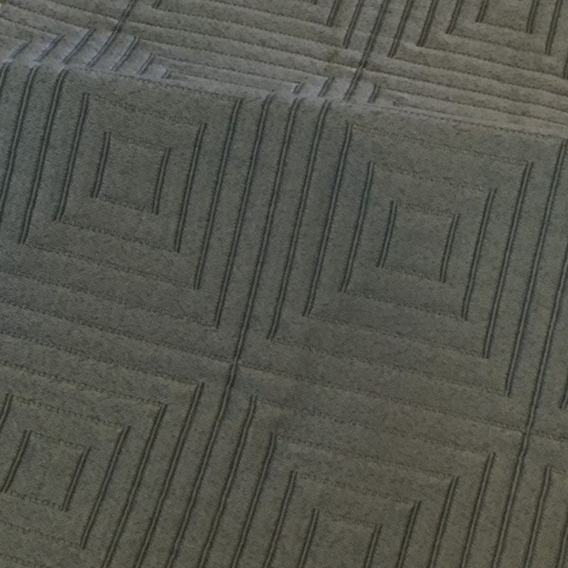 Tetra Maze Manganese Gray Textured Geometric Upholstery Fabric Order Product