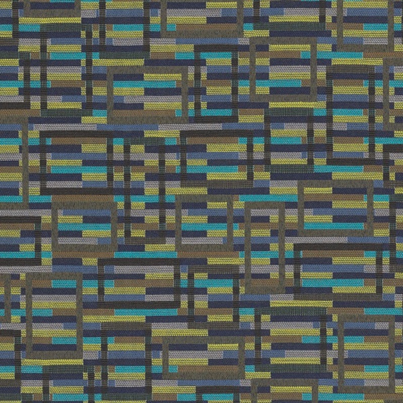 Remnant of CF Stinson Marquetry Peacock Upholstery Fabric Order Product 1