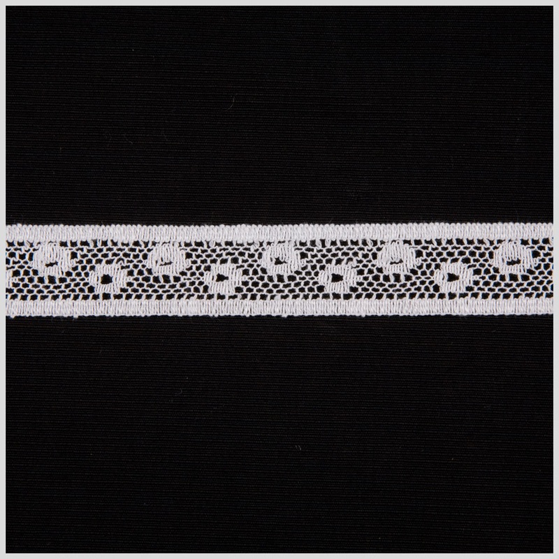 1/2″ White Floral Fine Lace