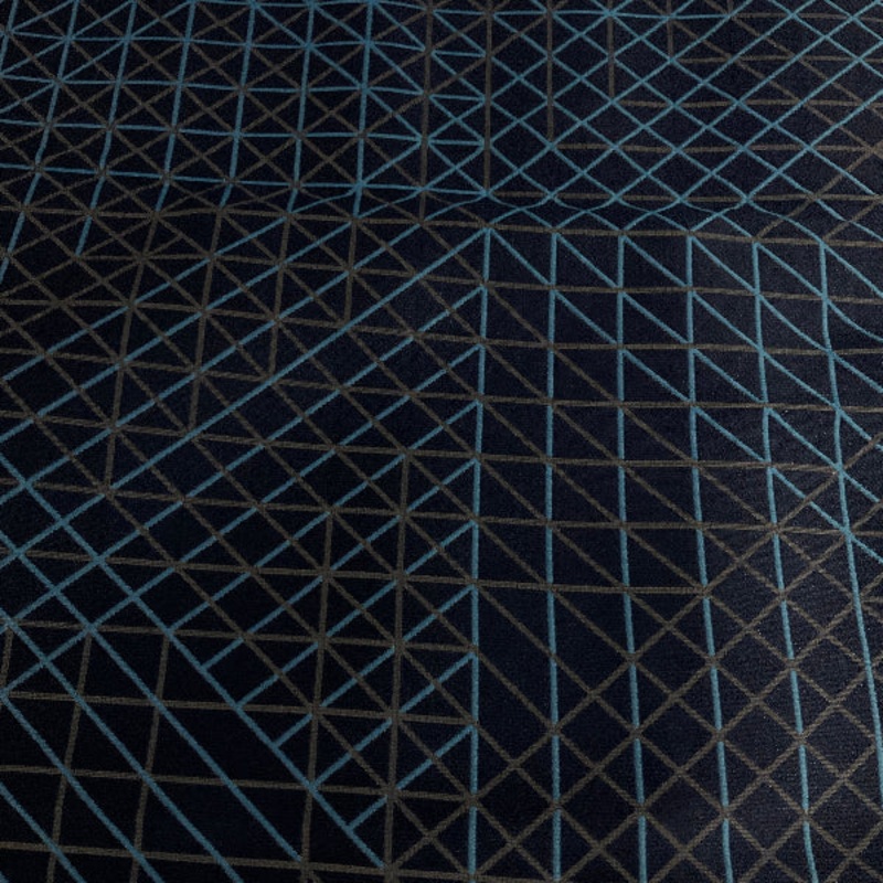 CF Stinson Power Grid Sapphire Upholstery Fabric Order Product