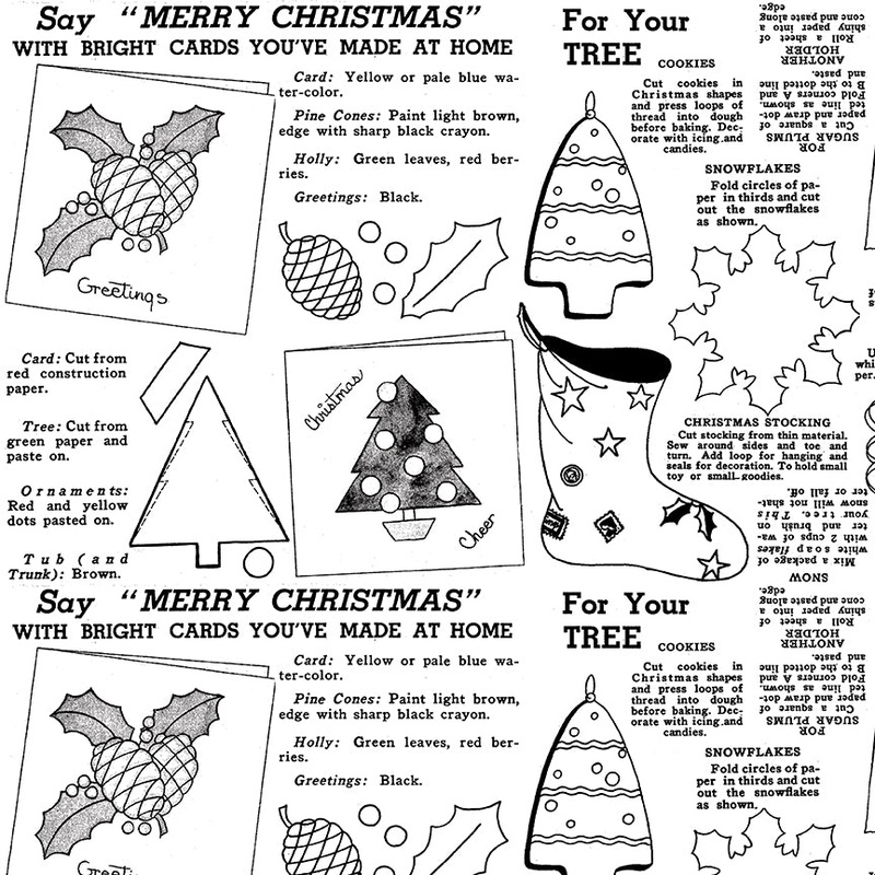 Classic Christmas / Handmade in White
