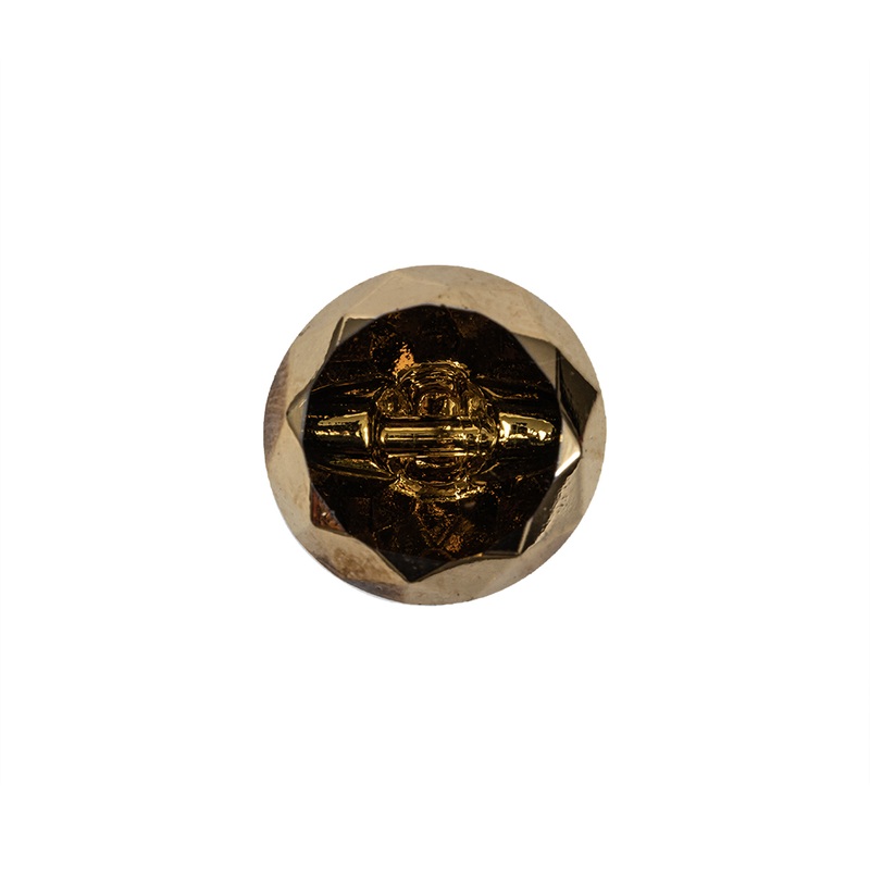 Gold Glass Button – 24L/15mm
