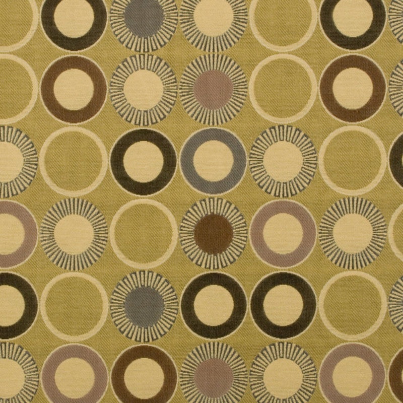 Remnant of Arc-Com Yoyo Antique Gold Upholstery Fabric Order Product 1