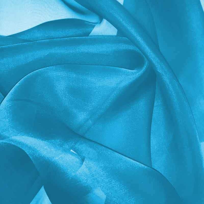 Silk Organza – Electric Blue Fabric by the Yard