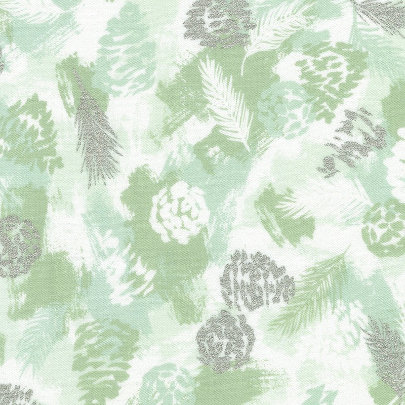 Winterstone / Painterly Pines in Sage