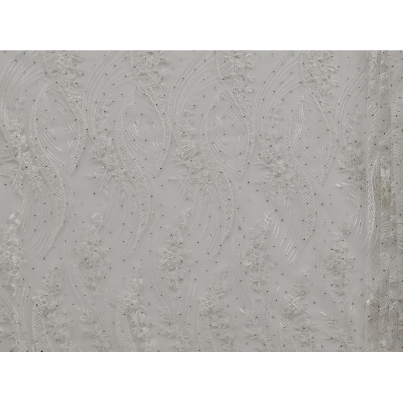 120cm Indo Embroidered Diamond Tulle BF662-2 BF662-2