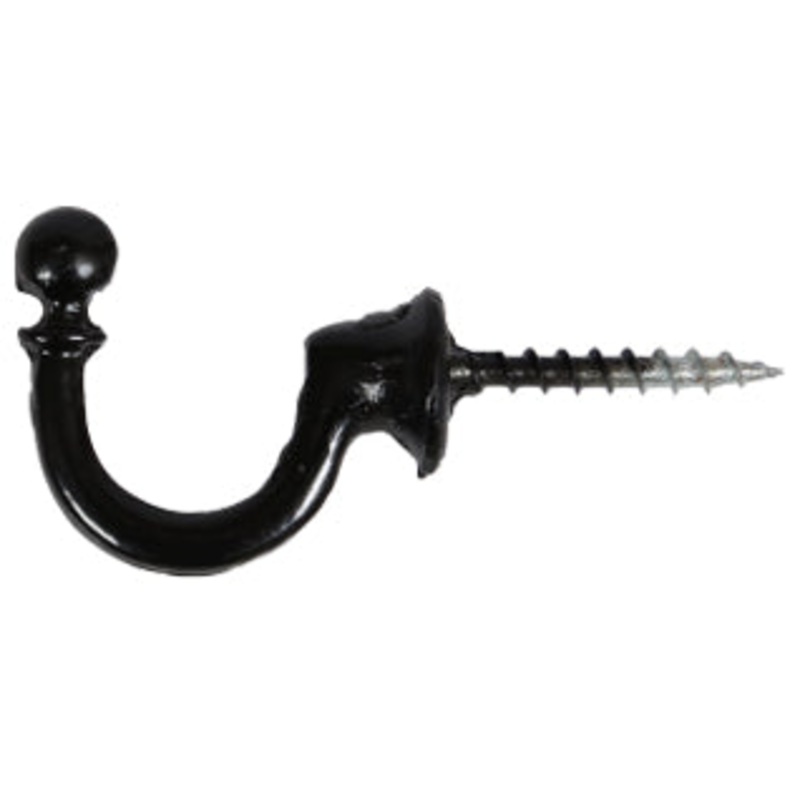 2’S Metal Tieback Hooks Black P10-N509
