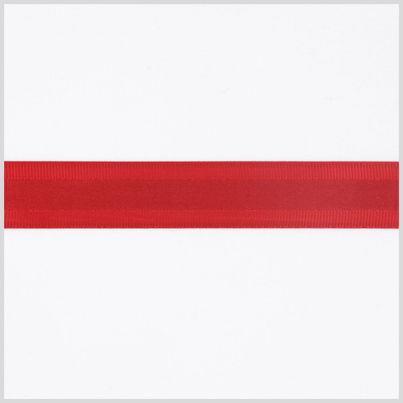7/8″ Red Satin Grosgrain Ribbon