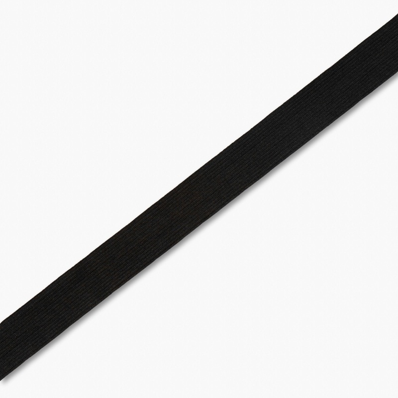 CLEARANCE SALE | Elastic Knitted 30mm Black – Soft Pull Per Meter