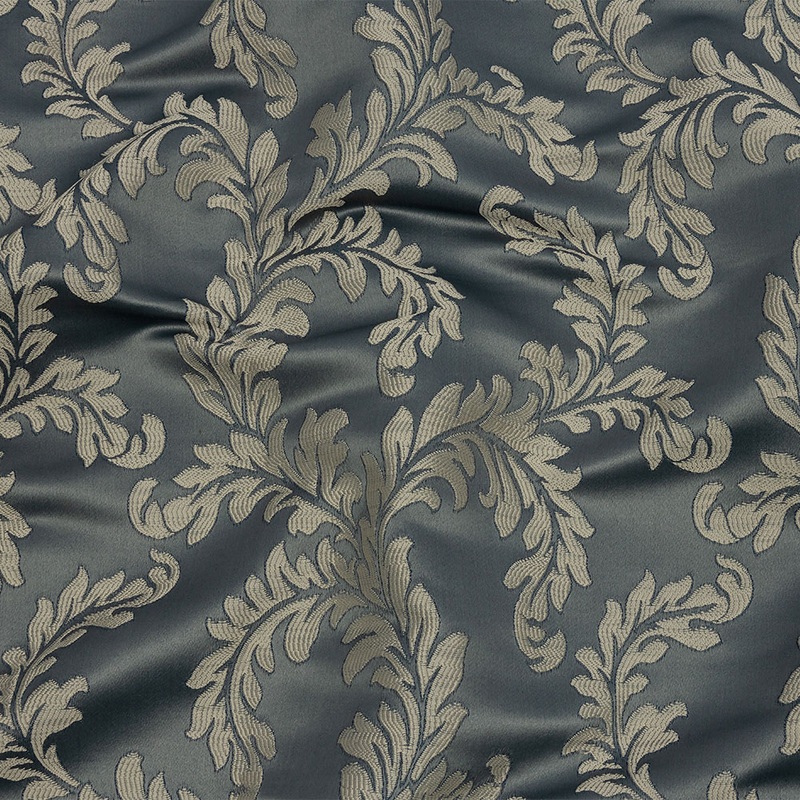 Drapery Jacquard – Graphite Elegant Ferns – British Imported
