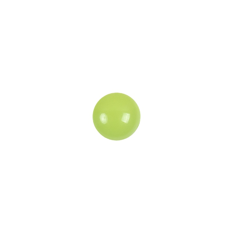 European Green Self Back Glass Button – 12L/7.5mm