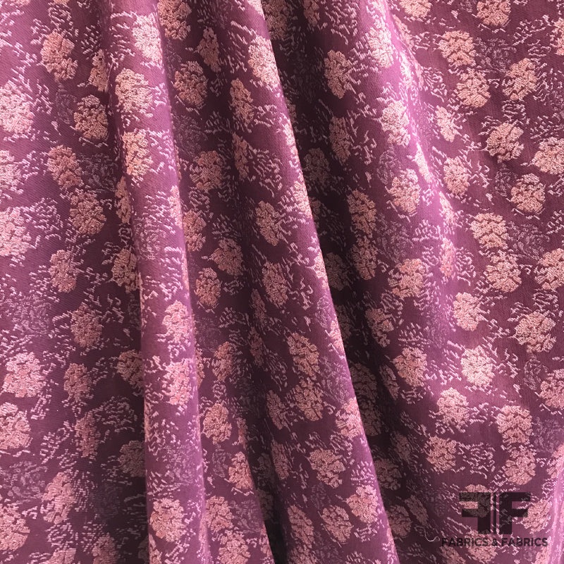 Floral Brocade – Purple/Mauve Fabric by the Yard