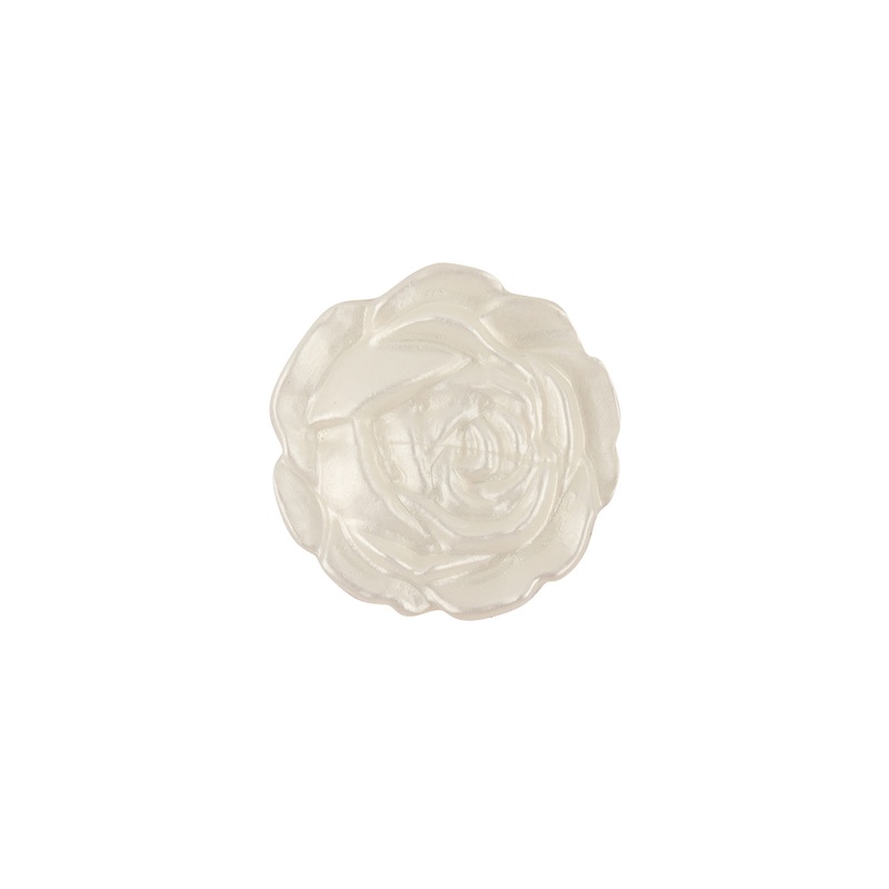 Sugar Swizzle Satin Shank Back Flower Button – 28L/18mm