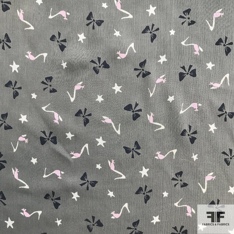 Whimsical Crinkled Silk Chiffon – Green Fabric by the Yard