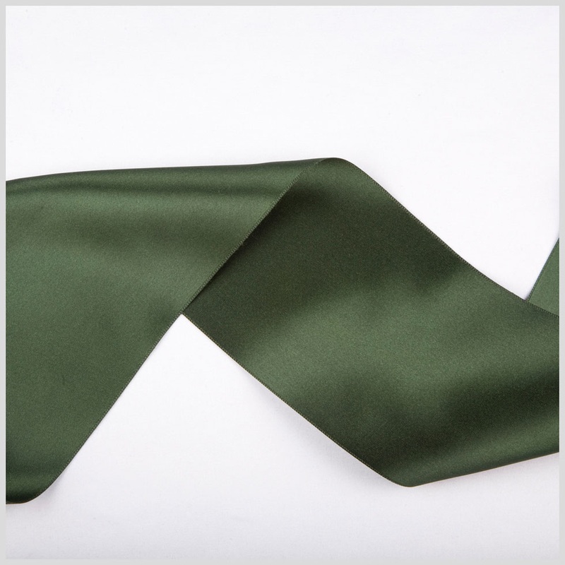 3.75″ Hunter Double Face French Satin Ribbon