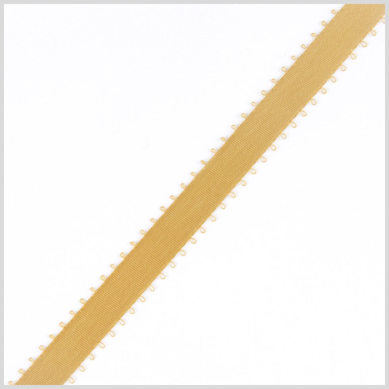 3/8″ Old Gold Double Face Feather Edge Satin Ribbon