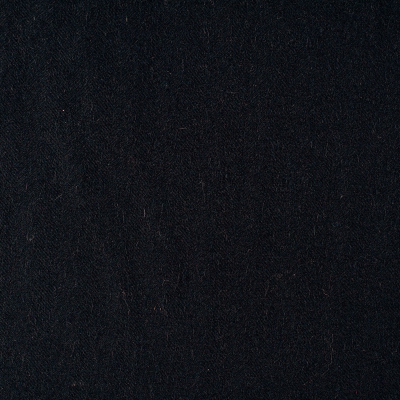 Black Camel Hair Flannelled Coating