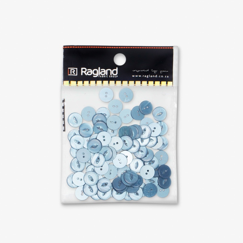 Buttons Fish Eye Sky Blue – 16.50mm
