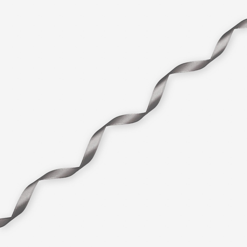 Satin Ribbon 8mm Light Grey #3107 Per Met