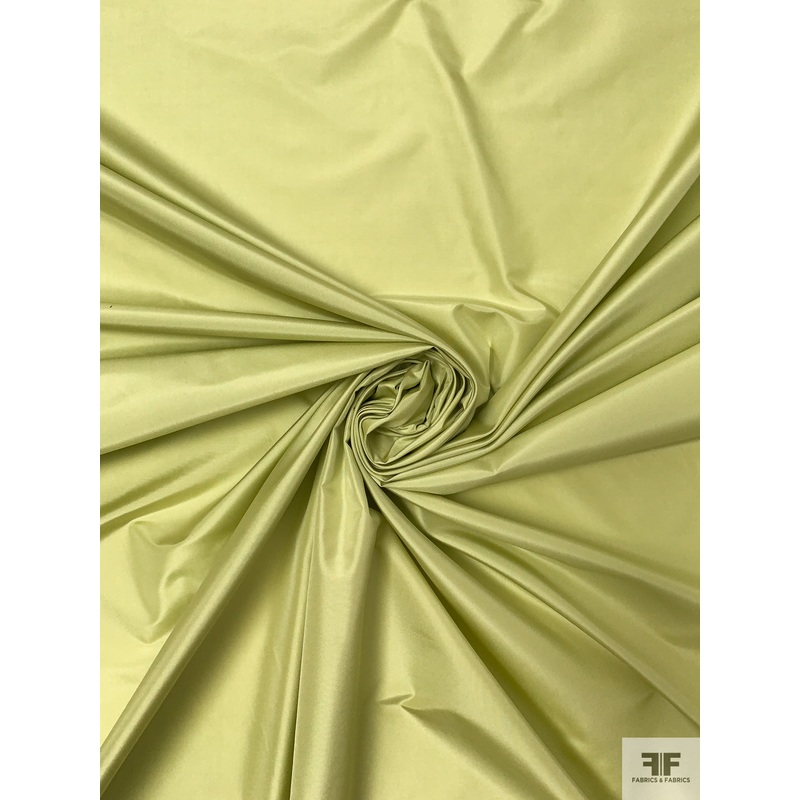 Solid Silk Taffeta – Light Chartreuse Fabric by the Yard