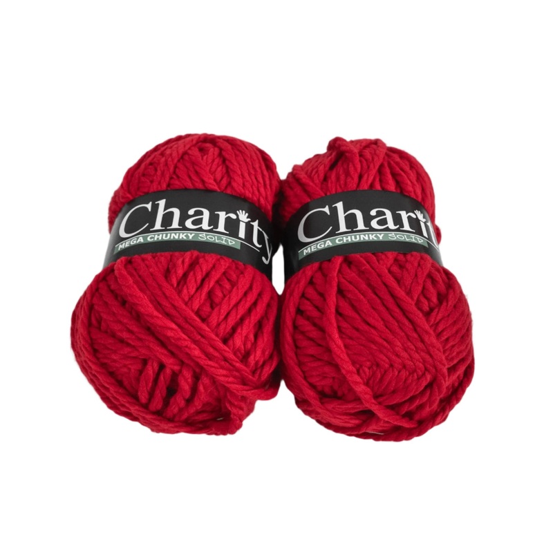 300G 2Pc Mega Chunky Solid Cherry Red 1000000185669