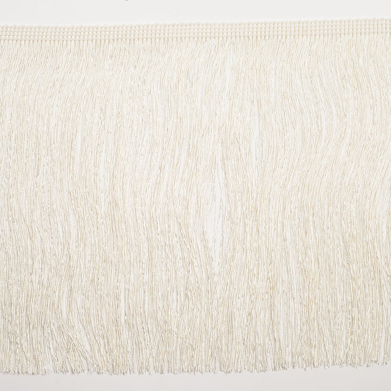 8″ European Ecru Chainette Fringe Trim