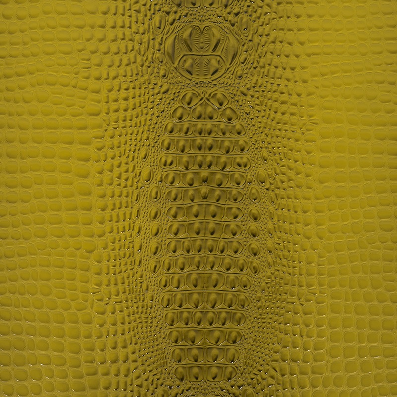 Alligator 3D Embossed Vinyl – Avocado – Congaree Collection