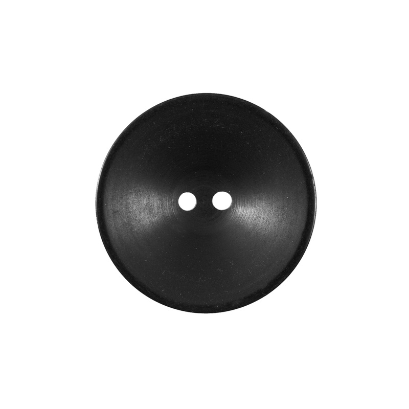 Black Plastic 2 Hole Button – 36L/23mm