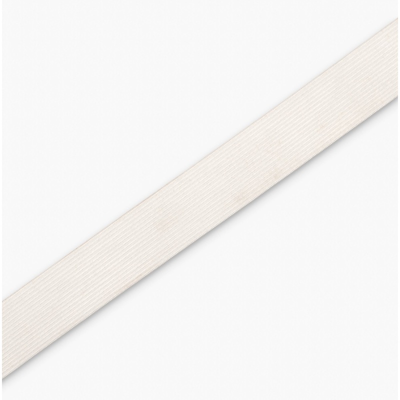 Elastic Knitted 35mm White | TBD Per Meter