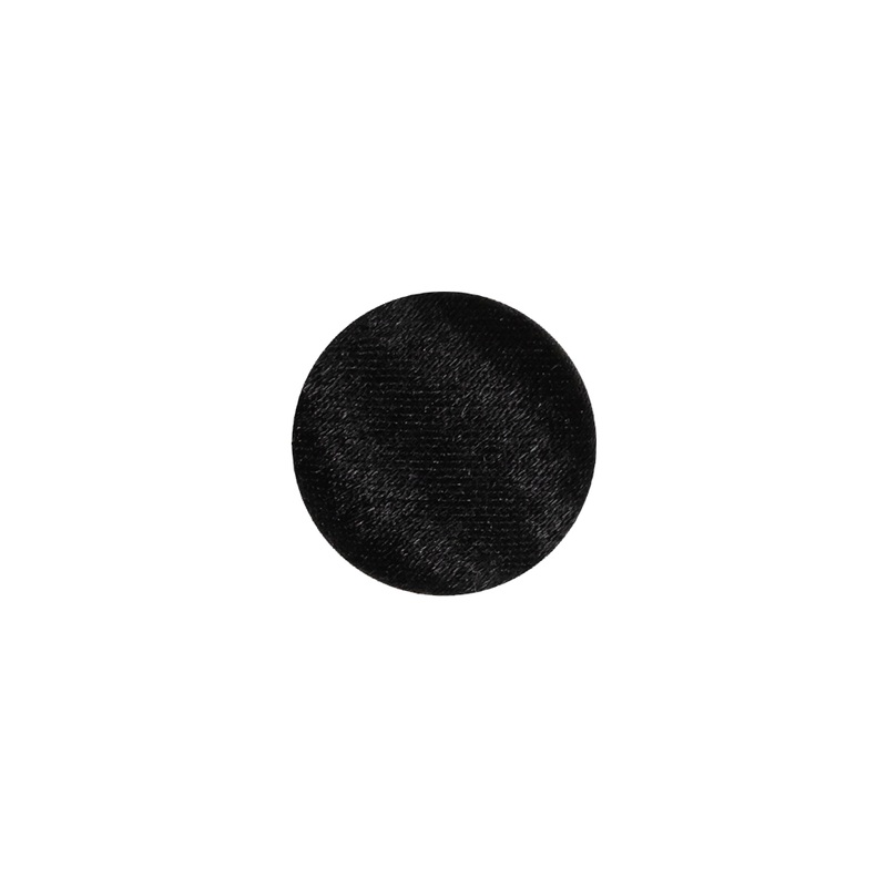 Mood Exclusive Black Silk Covered Button – 20L/12.5mm