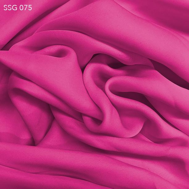 Silk Georgette – Fuscia Fabric by the Yard